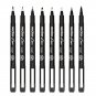 8Pcs Hand Lettering Pens Neelde Drawing Line Calligraphy Pen Waterproof Pigment Sketch Markers Pen F