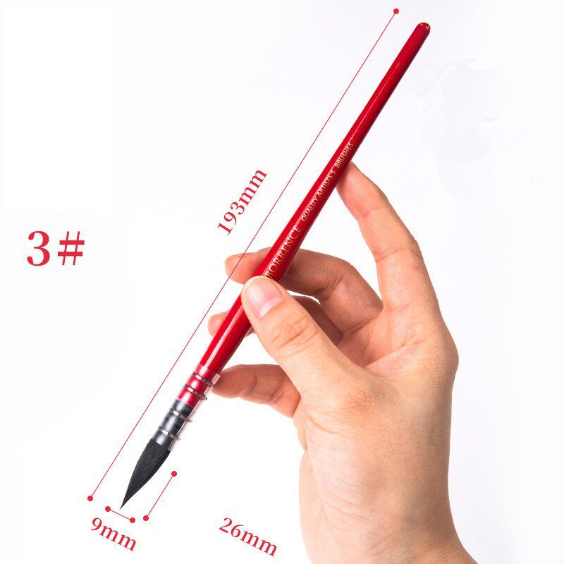 1Piece Squirrel's Hair Artist Watercolor Paint Brush High Quality Pointed Painting Brushes For Water
