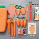 2020 Sharkbang Creative Carrot Series Silicone Soft Pencil Case Penholder Organizer Bag Kawaii Stati