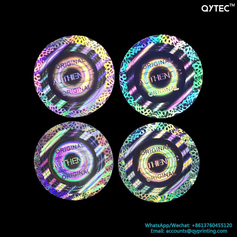 100pcs 20x20mm Round 2D 3D Tamper Evident VOID Open Warranty VOID Security Counterfeit Original Seal