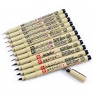 1 Piece Pigment Liner Pigma Pen Micron Marker Pen 0.05 0.1 0.2 0.3 0.4 0.5 0.8 Brush Different Tip B