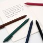 5pcs/box Kaco Retro Dark Colored Gel Pens Retractable 0.5mm Fine Point Dark-red/green/brown/blue Bla