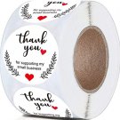 Pink Thank You Stickers for Supporting my business 500pcs 1'' Circle Paper Handmade Label Sticker fo