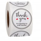 Pink Thank You Stickers for Supporting my business 500pcs 1'' Circle Paper Handmade Label Sticker fo
