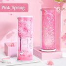 NBX  Multifunctional Pencil Box Large Capacity Pencil Cases Quicksand Translucent Creative Cylindric