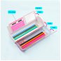 NBX  Multifunctional Pencil Box Large Capacity Pencil Cases Quicksand Translucent Creative Cylindric