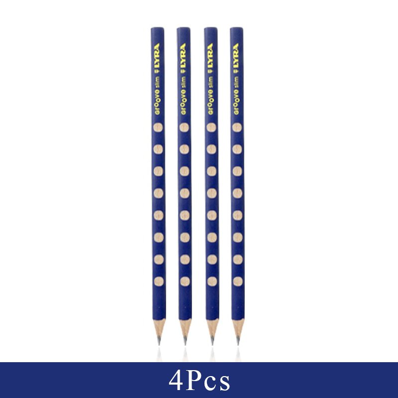 4Pcs HB Kawaii Wooden Lead Pencils Creative Hole Pencil For Kid Gifts School Office Supplies Novelty