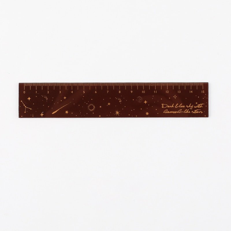 Mr paper 6 Designs 15cm Strawber Acrylic Color Ruler Multifunction DIY Drawing Rulers For Kids Stude