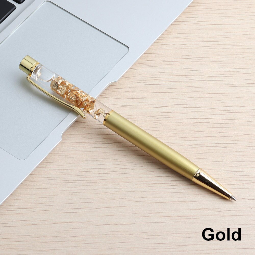 GENKKY Pen Crystal Gradient Ball Pens Exquisite Creative Luxury High-quality Gold Foil Ballpoint Pen