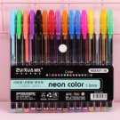 12/16/24/36/48 Colors Gel Pens Set Pastel Neon Metallic Glitter pen Highlighter Flash pen for Art Ma