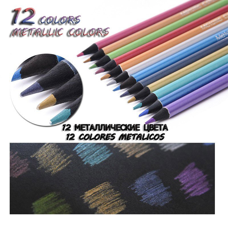 Andstal 48/72/120/160 Colors Professional Color Pencil Set Oil Watercolor Wood Colored Pencils paint