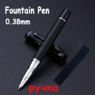 Matt Black Business Pen 0.5mm Black/Blue Ink High Quality Metal Ballpoint Pen For Student Gift Pen O