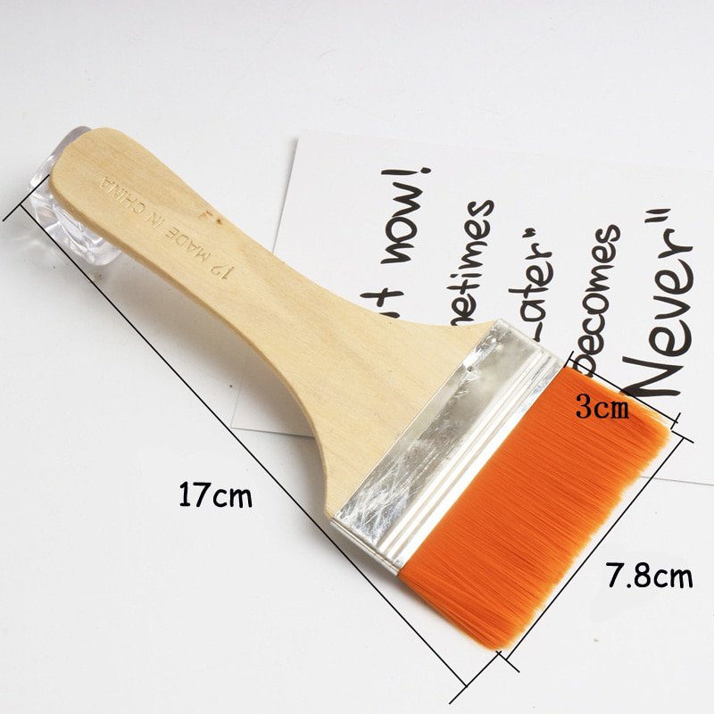 EZONE Nylon Hair Painting Brush Oil Watercolor Water Powder Propylene Acrylic Different Size Paint B
