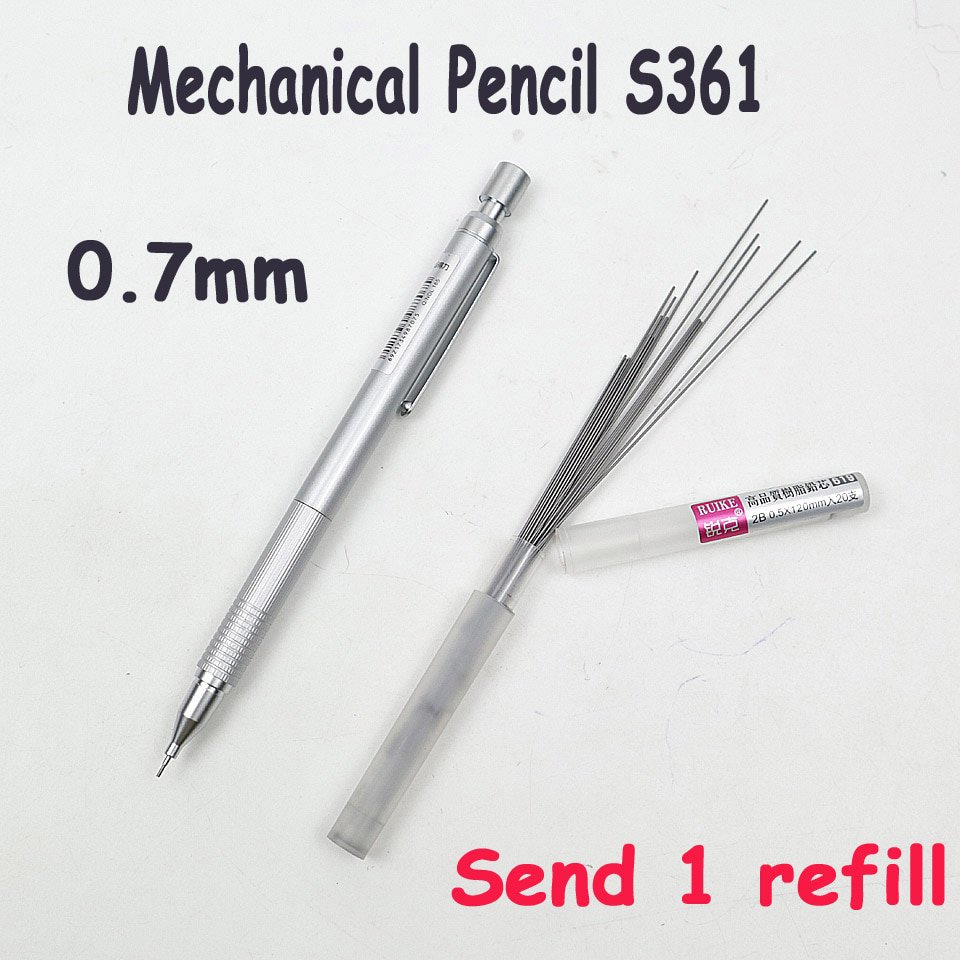 High Quality Full Metal Mechanical Pencil 0.5/0.7/0.9mm For Professional Painting And Writing School