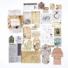 Mr.paper 40Pcs/bag Art History Mushroom Ginkgo Pet Deco Diary Stickers Scrapbooking Planner Decorati