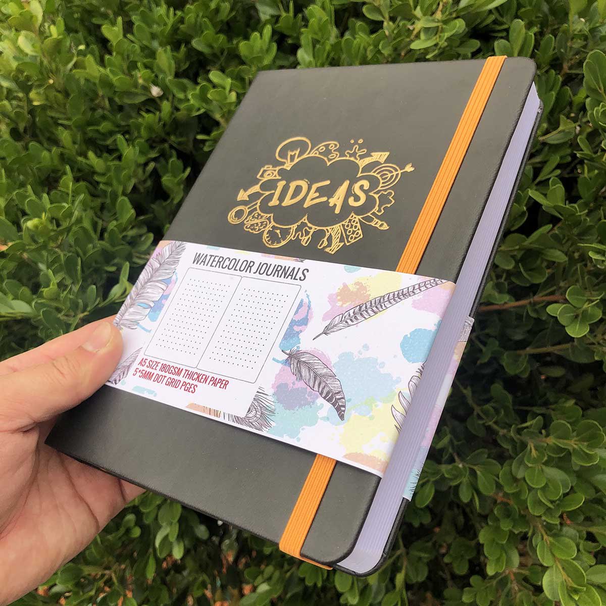 BUKE Dot Grid Notebook Dotted Watercolor Journal Sketchbook Thicken