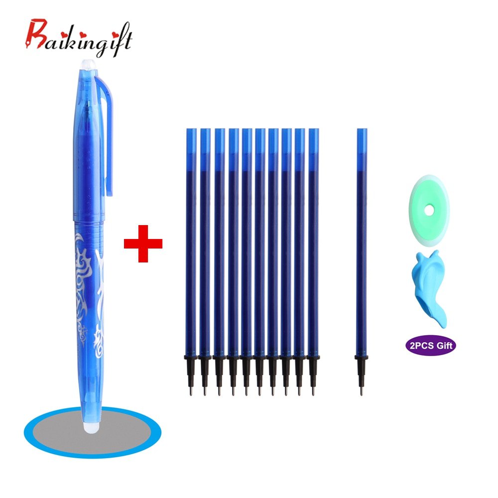 1+10/Set Erasable Pen Set Gelink 0.5MM Magic Gel Pen Set Stationery
