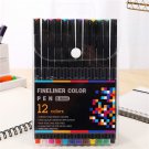12pcs Colorful 0.38mm Neutral Marker Pen Fineliner Pens For School Office Pen Set Kawaii Ink Pen Art
