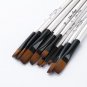 12 PCS/lot Wooden Handle Nylon Hair Paint Brushes Professional Oil Watercolor Paintbrush Set Paintin
