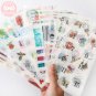 Mr.paper 24 Designs 4pcs/lot  Based Sketchbook Deco Washi Stickers Scrapbooking Bullet Journal Popul