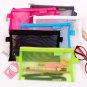 New Simple Transparent Mesh Pencil Case Office Student Pencil Cases Nylon Kalem Kutusu School Suppli