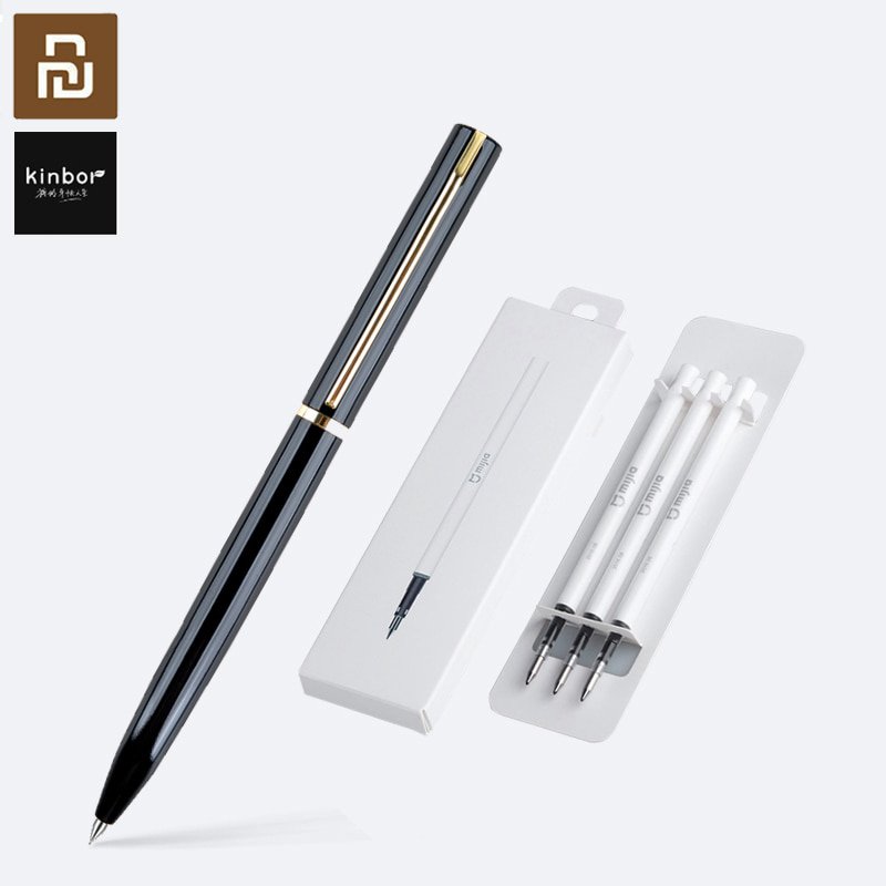 Youpin Kinbor Flowing Gold Signature Pen Out Of Ink Smooth Rotating Low 