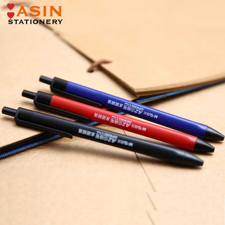 M&G 40pcs Semi Gel Writing Ball Point Pen 0.7mm Black/Blue/Red Economic