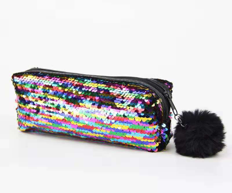 11Color Option Reversible Sequin Pencil Case for Girls School Supplies Super Big Stationery Gift Mag