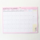 Domikee new cute student desk 2020 year time organizer pad stationery,candy monthly weekly daily pla