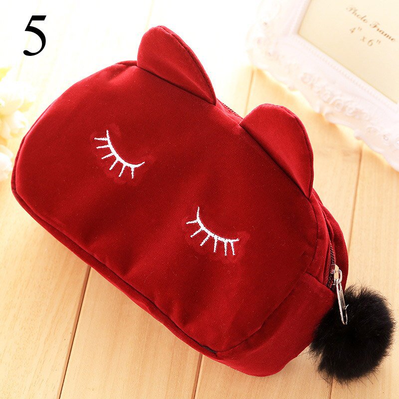 Large Capacity Plush Pencil Bag Office School Supplies Kawaii Stationery Cartoon Pencil Case Cute Ca