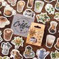 45pcs/box Stationery Stickers Vintage Stamp Sealing Label Travel Stickers Decorations Scrapbooking D