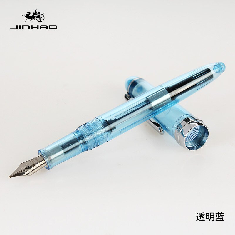 1piece JINHAO 992 Silver Clip Fountain Pen 12 Colors for Choose 0.5mm High Quality Ink Pens School a