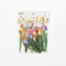 Mr.paper 6 Designs Flowers Series Deco Die Cutting Diary Stickers Scrapbooking Planner Bullet Journa