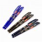 14Pcs/ lot Erasable Refill Rod Washable Handle Erasable Ballpoint Pen 0.38mm Blue Black Ink School O