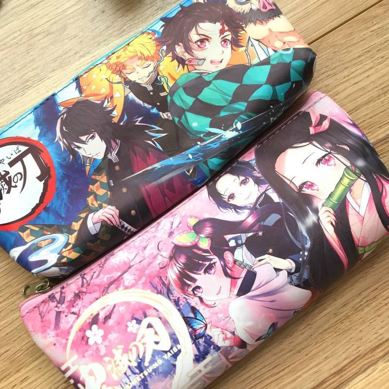 Anime Demon Slayer Kimetsu No Yaiba Kamado Tanjirou Pencil Case Cute