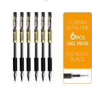M&G 12pcs/lot 0.28mm Ultra Fine Finance Gel Pen black ink refill gelpen for school office suppli