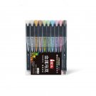 10pcs Metallic color Brush Marker Pen set 1-7mm Soft tip Drawing Painting Lettering Calligraphy Albu