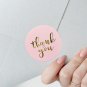 3 styles 500pcs gold foil thank you sticker scrapbooking for envelope seal labels stickers pink whit