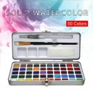 New Arrival 50Color Transparent Solid Watercolor Portable Watercolor Pigment for Kids Drawing Waterc
