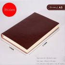 A5 A6 B5 three sizes 4 styles 5 colors large business diary leather soft copy notebook increase thic