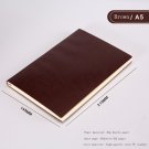 A5 A6 B5 three sizes 4 styles 5 colors large business diary leather soft copy notebook increase thic