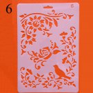 Rose Flower Rulers Stencils For Walls Painting Scrapbooking Cute Gift Stamp Photo DIY Album Decor Em