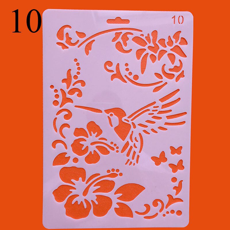 Rose Flower Rulers Stencils For Walls Painting Scrapbooking Cute Gift Stamp Photo DIY Album Decor Em