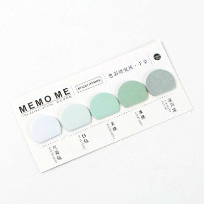 Mr Paper 150pcs/lot 6 Colors Gradual Change Memo Pad Sticky Notes Notepad Diary Creative Stationery