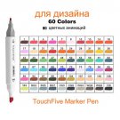 Twin Brush Marker Set Touchfive Graffiti Marker Pen Set Touchnew Sketching markers 60 Colors Drawing