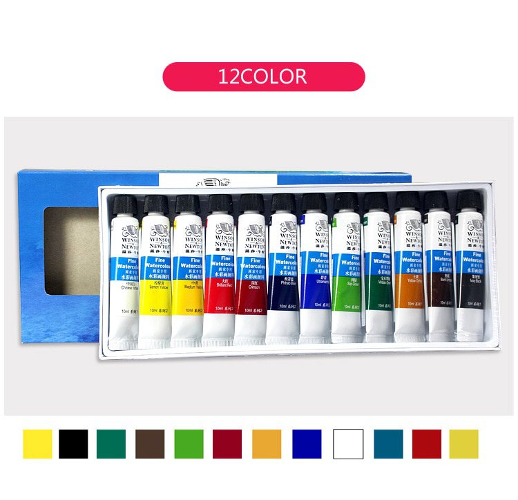 12/18/24Color Professional Watercolor Paint Premium Water Color Pigment for Artist Painting Drawing