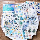 Mr.paper 8 Designs 60Pcs/lot Gold Stamping Universe Constellations Stars Deco Stickers Scrapbooking 