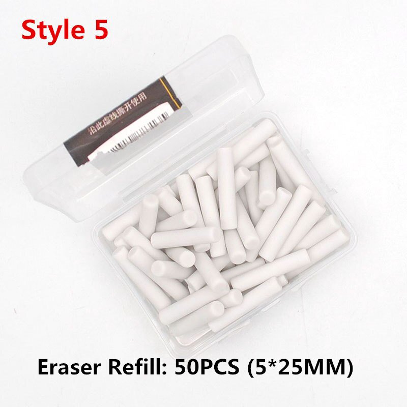 50/70/80pcs 2.3mm 5mm Refill Pencil Eraser Replacement Erasers Sketch