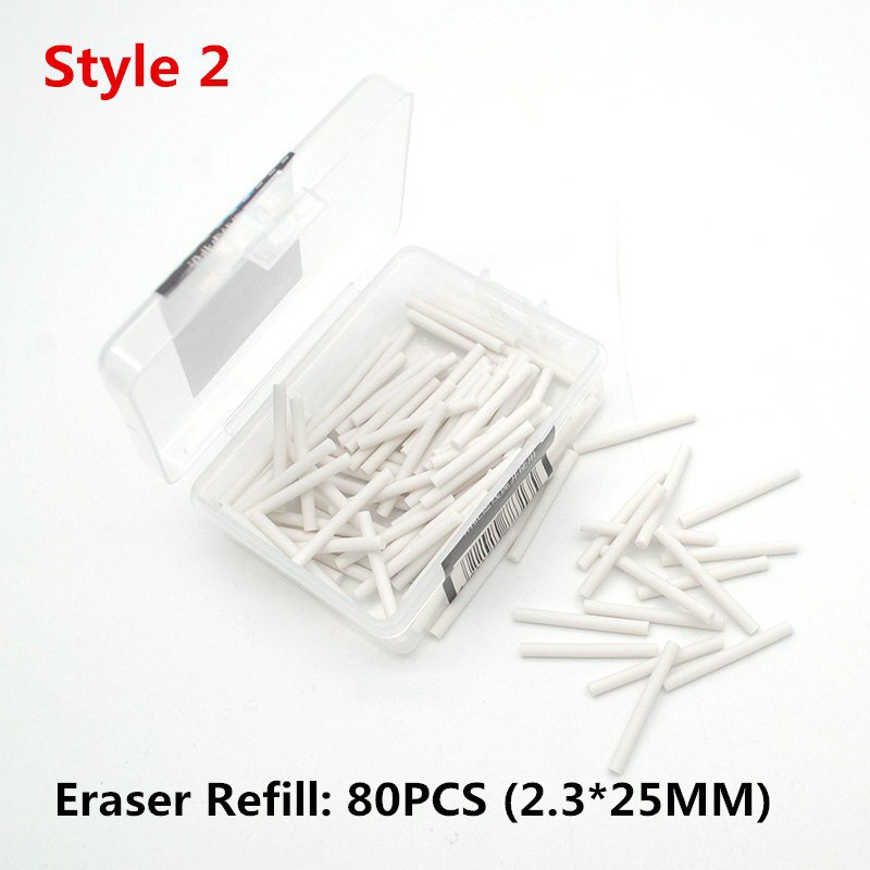 50/70/80pcs 2.3mm 5mm Refill Pencil Eraser Replacement Erasers Sketch
