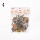 40Pcs Cute Decorative Stickers Kawaii Flower Stationery Stickers PET Adhesive Sticker For Kids DIY S